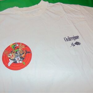 NWT Warner Bros. X Civil Regime White T-Shirt with Red Graphic